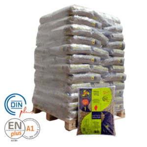 Pellets Asturias 1 Palet de 72 Sacos certificado Enplus 15 kg